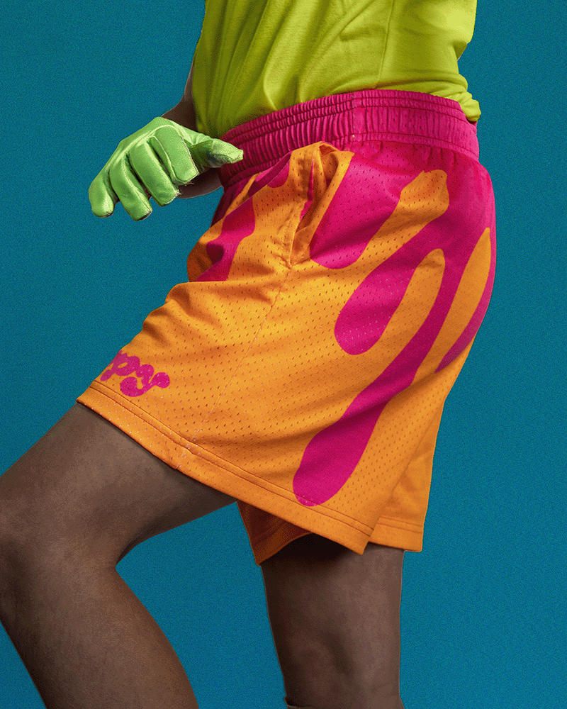 NEON DRIP PLAYMAKER SHORTS