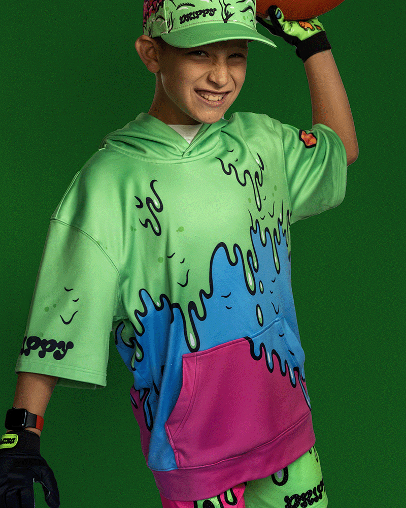 ZOMBIE MODE PUMP HALF SLEEVE HOODIE